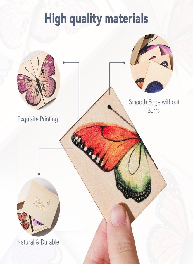 bopoobo Wooden Puzzles for Toddlers Toddler Puzzles - Montessori Animal Toy Puzzle for Toddlers 3-5 Year Old - Wood Toy Learning Realistic Animals for Boy and Girl (Butterfly) - Image 5